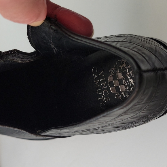 Vince Camuto Jorgetta Ankle Bootie Black Leather Size 9.5 - Picture 13 of 16